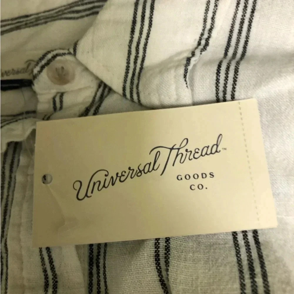 Universal Thread White Striped Dress - Picture 4 of 6